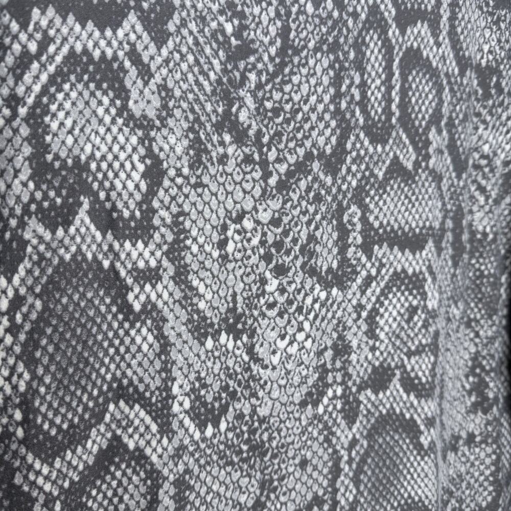 Planet Gold Snakeskin Long Sleeve Top Size Large Y2K Edgy Clubwear Animal Print - Picture 5 of 8